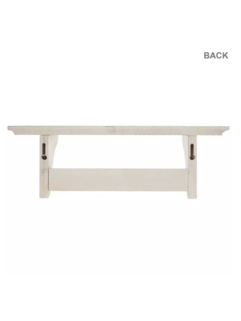 White Wall Shelf With Hooks